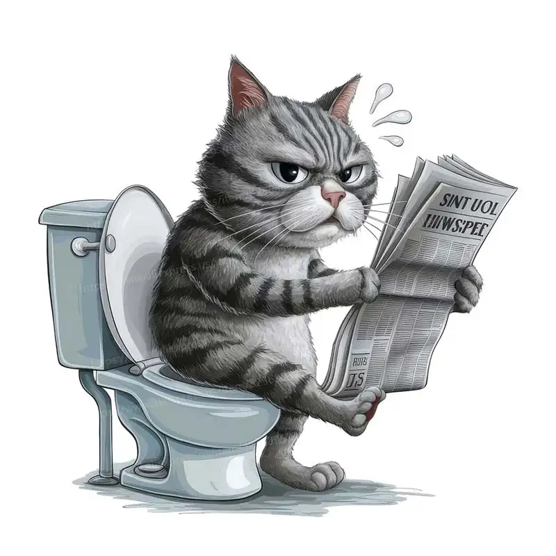 

Наклейка на унитаз Funny Cat Dog Fox Tiger Animal PVC S353