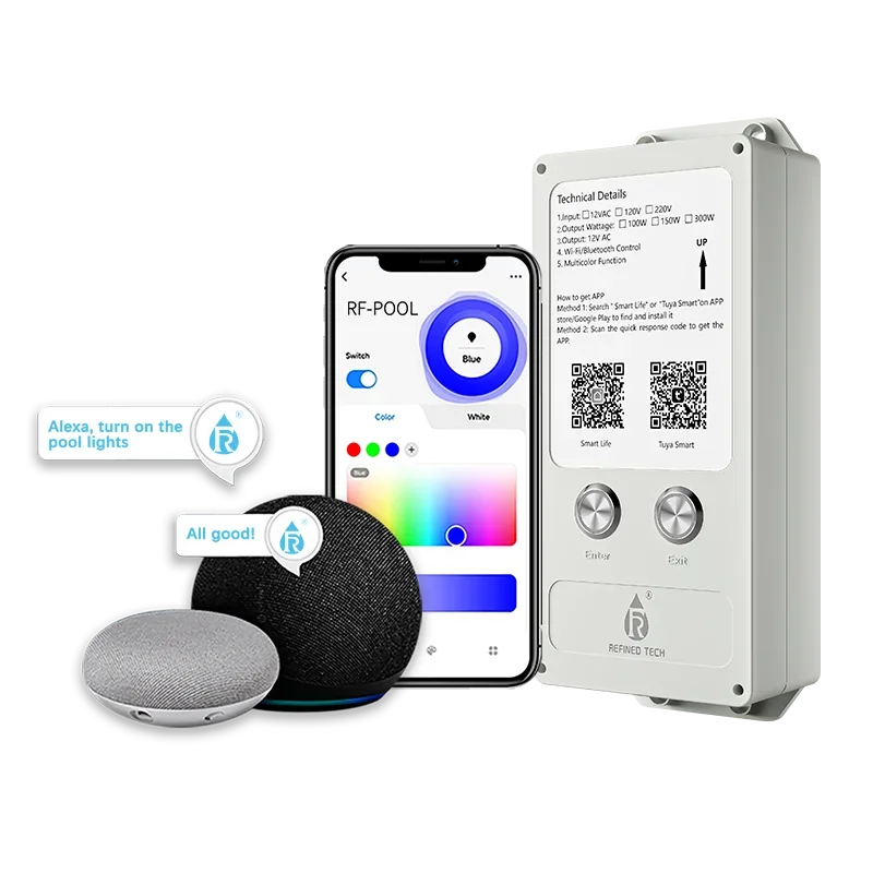 Изысканный светодиодный светильник для бассейна 12 В переменного тока 120 220 Tuya Smart