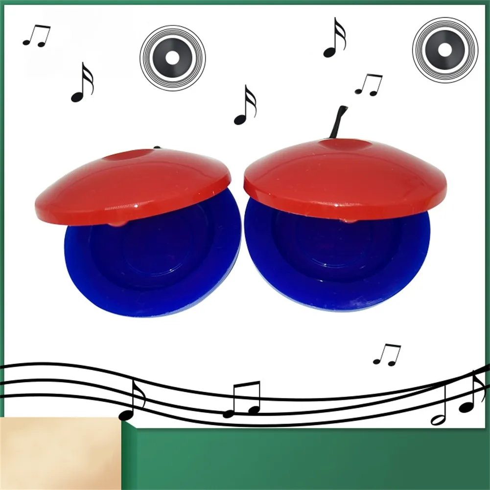 

1Pair Plastic Castanets Clackers Clapper Percussion Musical Instrument Education Intellectual Development Listening Ability