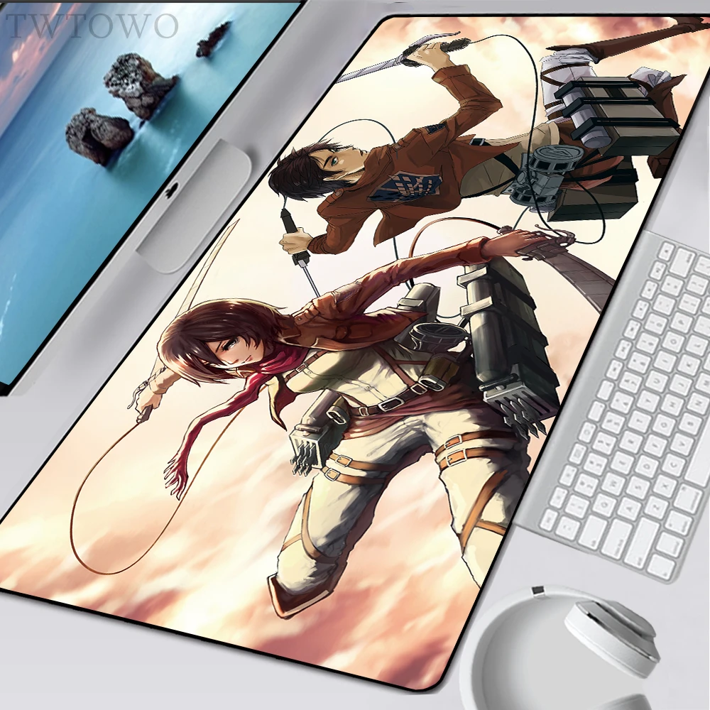 

Mousepad XXL Custom Large Home Desk Mats MousePads Anime Attack on Titan Soft Carpet Office Gamer Desktop Mouse Pad