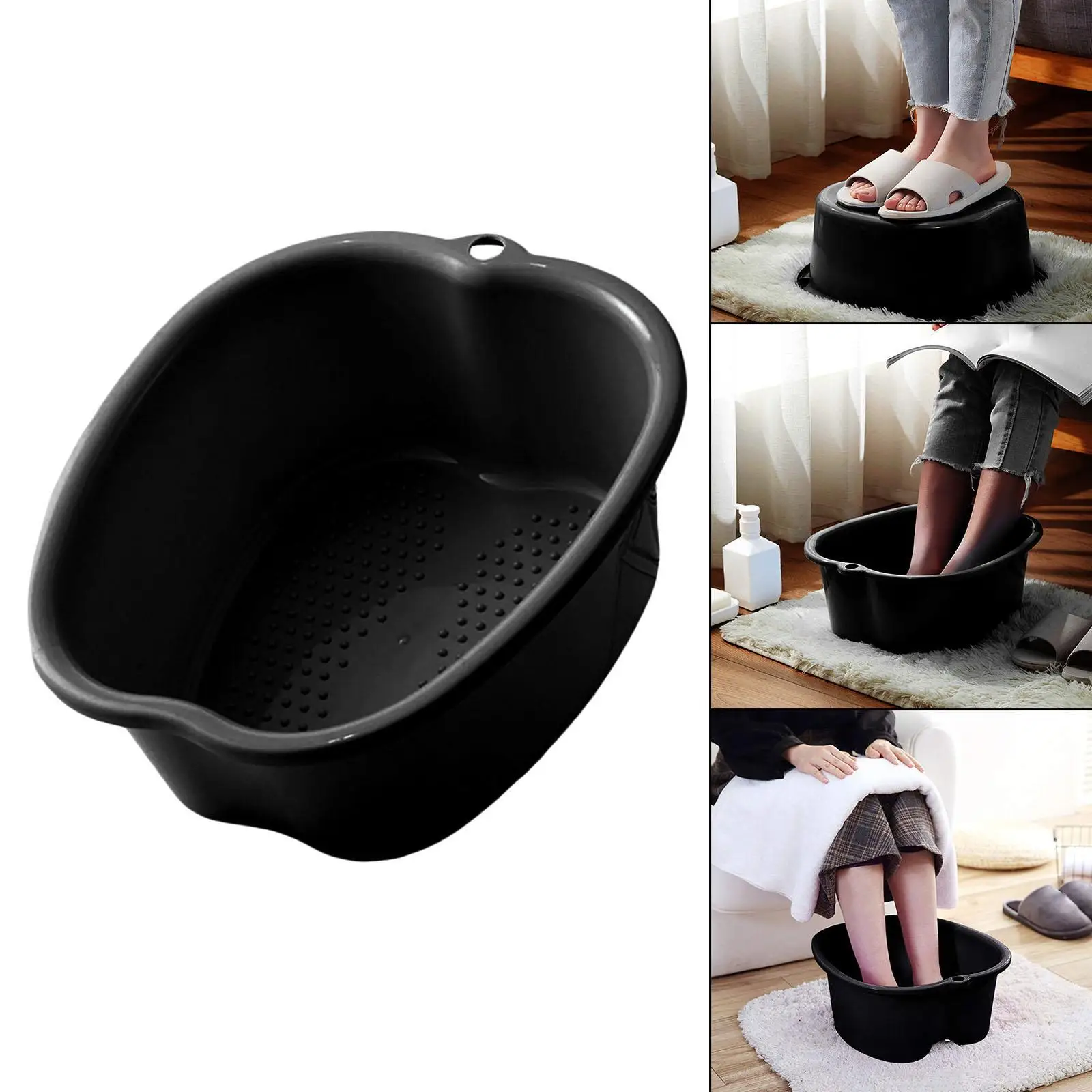 

Multipurpose Foot Soaking Tub Foot Bath Basin with Hanging Hole Lightweight
