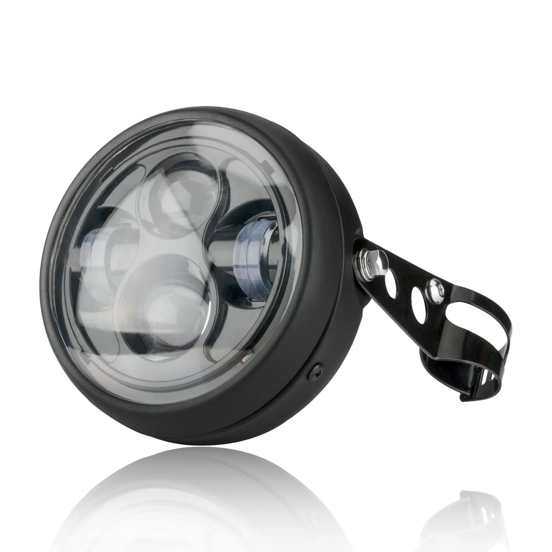 

Universal Retro Motorcycle Modification Accessories 6.5 inch Fisheye LED Headlights with Mounting Bracket for Harley