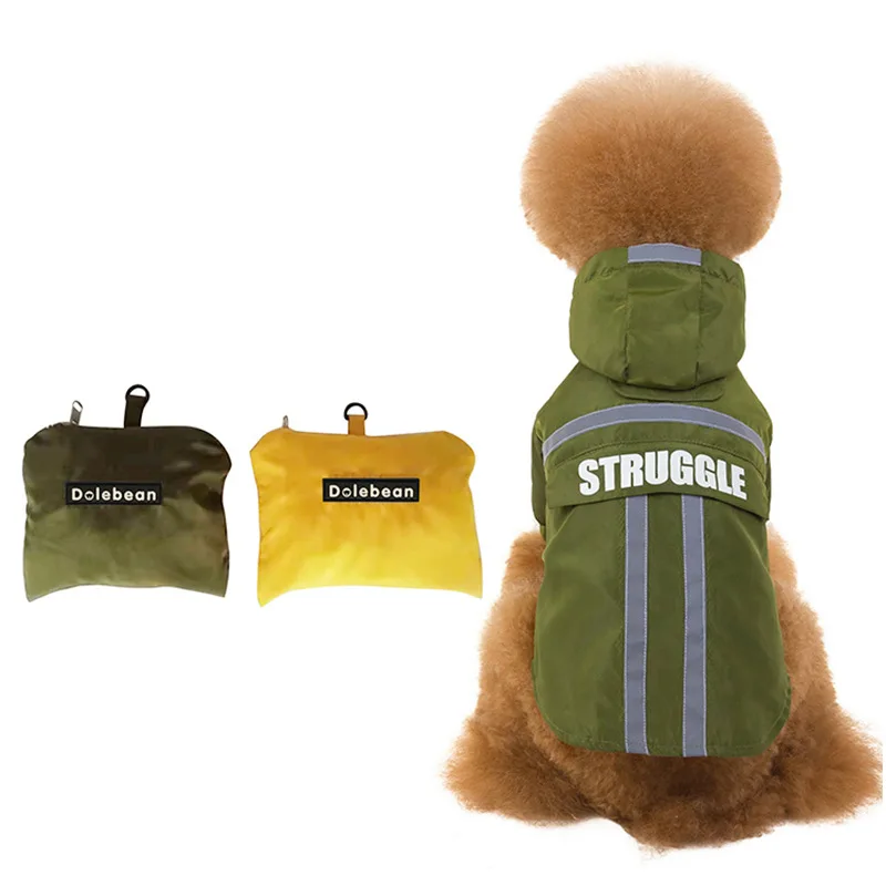 Дождевик для домашних животных водонепроницаемый дождевик собаки Тедди