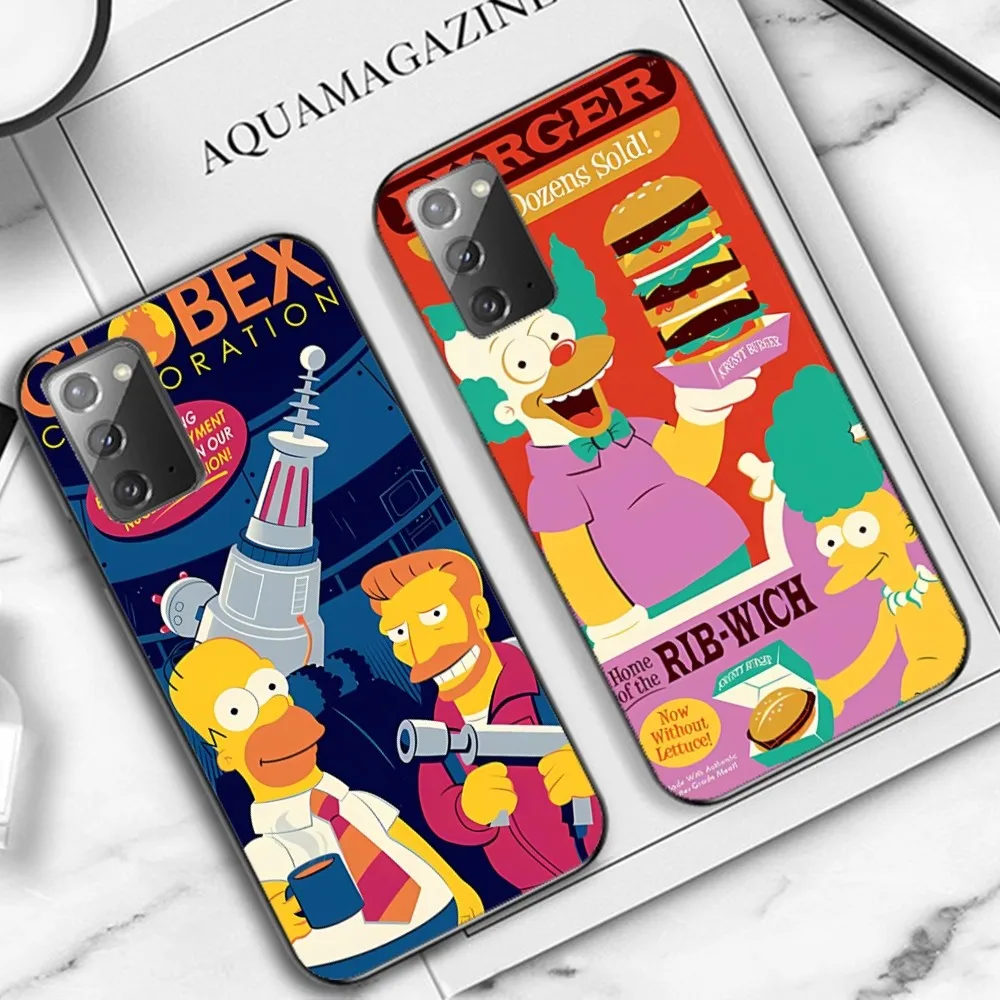 Милый чехол для телефона S-Simpsons с рисунком Samsung Note 8 9 10 20 Pro Plus Lite M 11 30 21 31 51 A 22 42 02 03