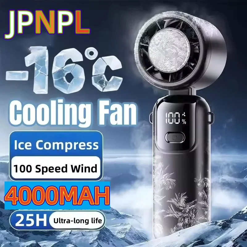 Portable Ice Pack Handheld Fan
