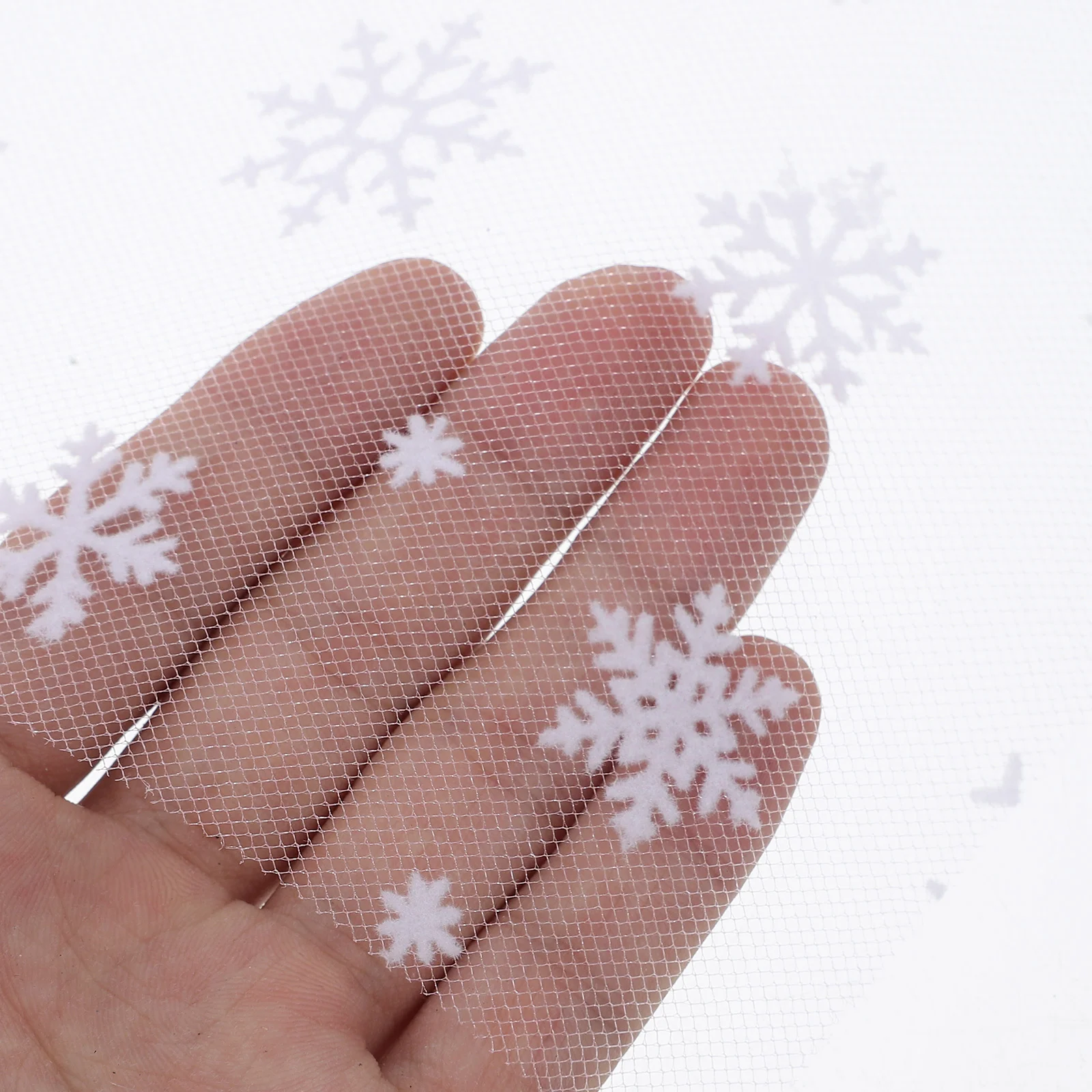 15 см снежок детские уличные рождественские украшения тюль снежинка блестящая