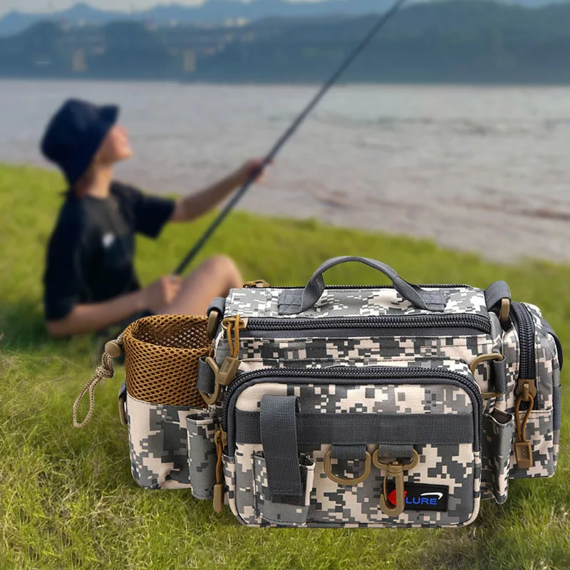

Men's Fishing Rod Bags Single Shoulder Luya Fishing Reel Case Bag Fishing Travel Shoulder Bags Storage для рыбалки Backpacks