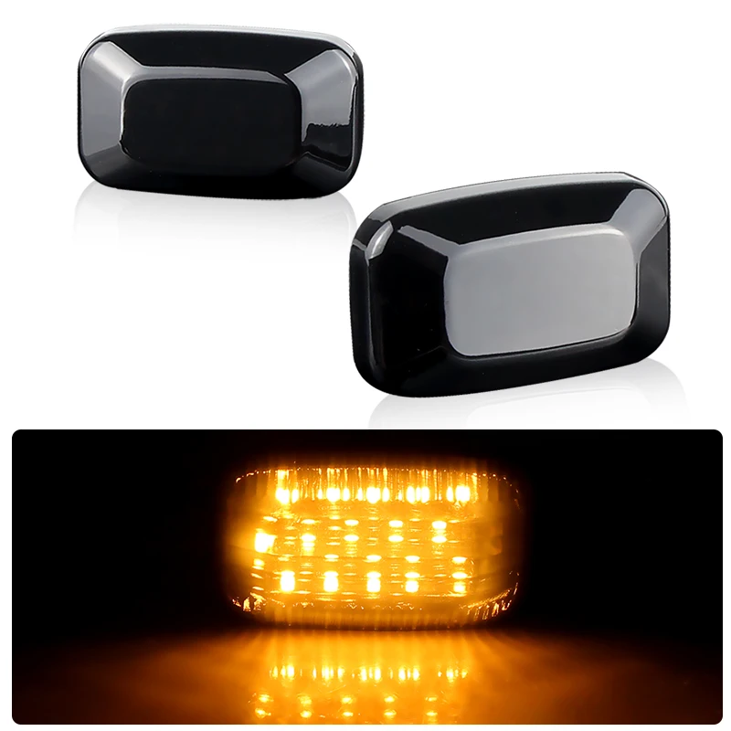 

2 шт. 12 В Canbus для Toyota Land Cruiser для Lexus LX470 светодиодный динамический поворотник, боковые габаритные огни, указатели поворота, автомобильные аксессуары