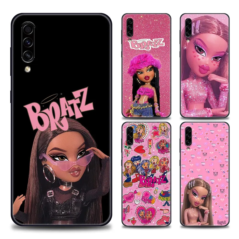 

Silicone Case For Samsung A30s A40 A50 A60 A70 A20 A90 A10 Cartoon Cover Galaxy F41 F52 A7 A9 2018 Case Funda Fashion Bratz doll