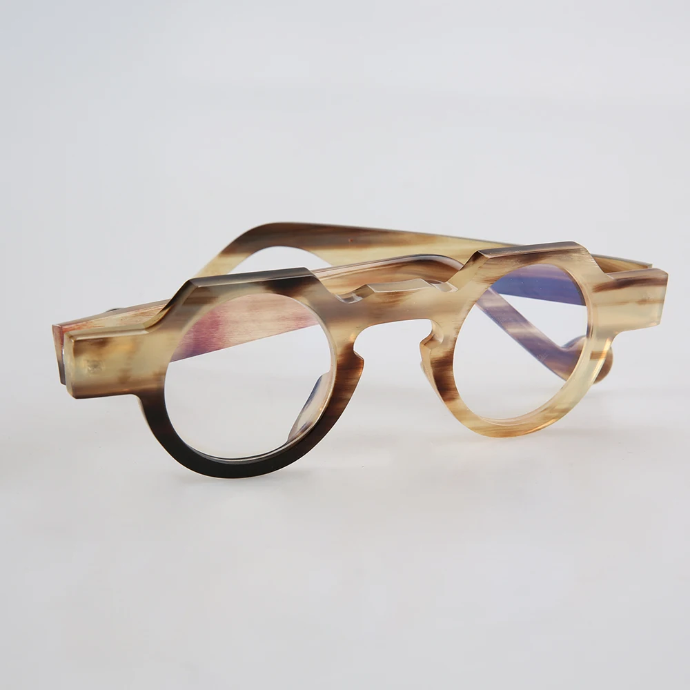 Очки для чтения в японском стиле полигональные круглые очки ручной работы форме