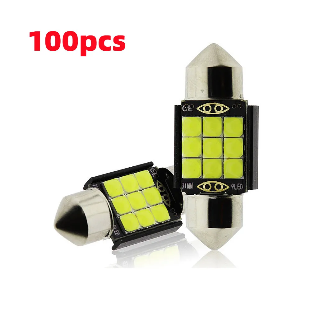 

Discount 100x 31mm 36mm 39mm 41mm Car Led License Plate Lights Festoon 3030 SMD Interior Lamp Canbus No Error Dome Bulbs 12V DC