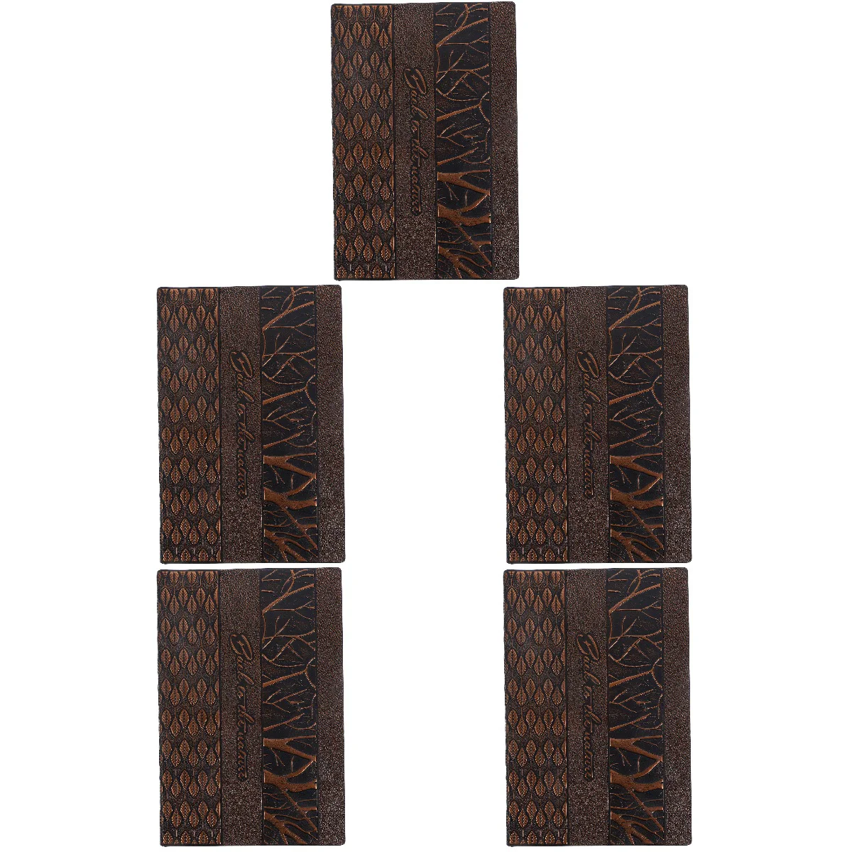 

5 Pieces Embossed Notebook Travel Diary Office Gifts Men Artist Design Journal Scrapbook