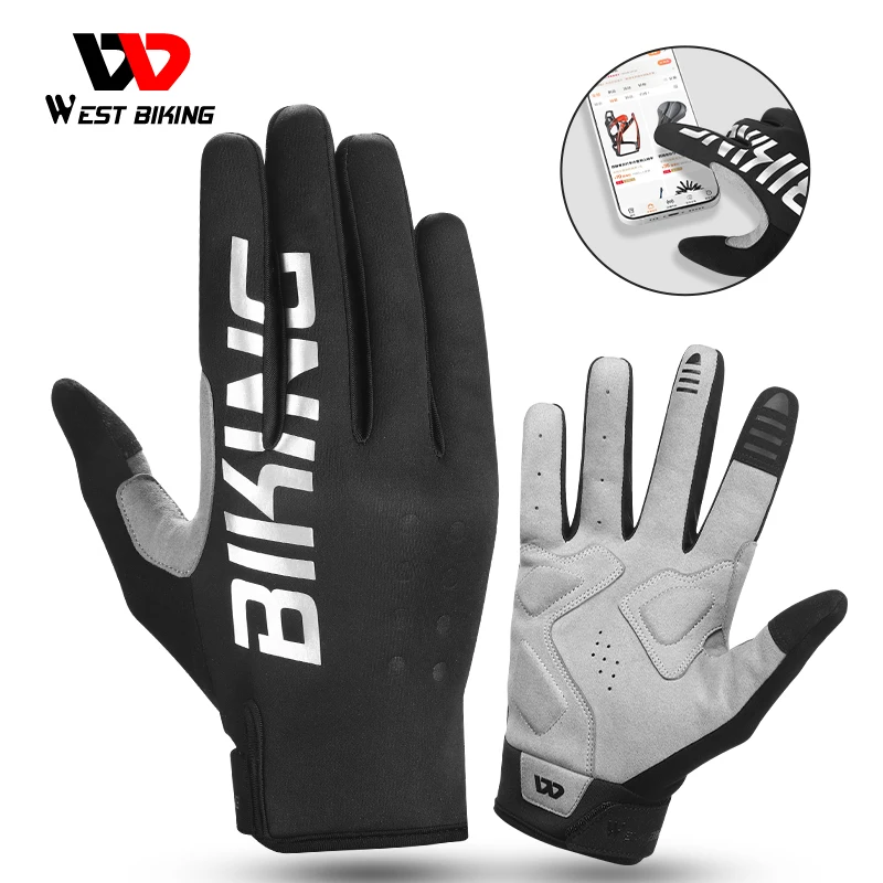 Full Finger Gloves Men Women Winter Gym Fitness Non-slip Breathable Sports Gloves