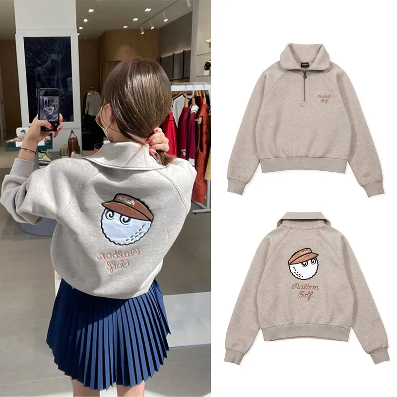 【 Presale 】FASHION Zipper Hoodies for Women Sweater Sport Stand Collar Sweatshirt Long Sleeve Pullover Tops Pocket