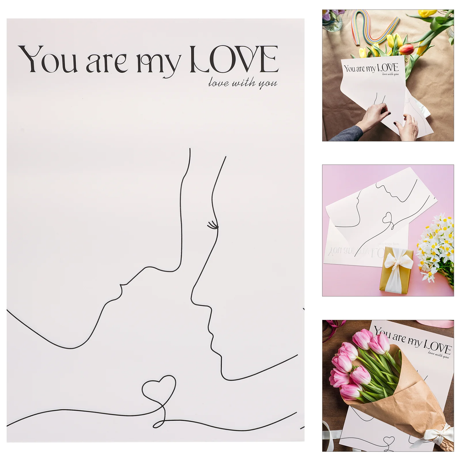 

Paper Bouquet Wrapping Flower Floral Packaging Papers Yarn Gift Tissue Sheets Wrap Florist Wraps Sleeves Packing Arrangement