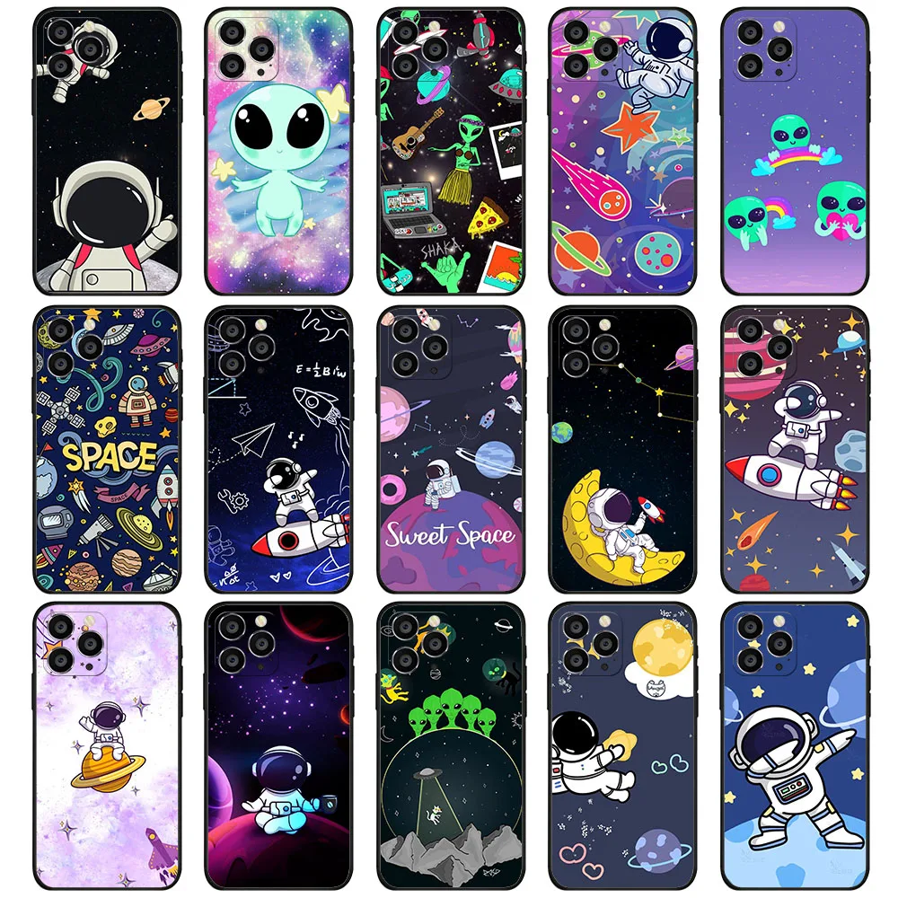 HR-56 Мягкий чехол Space Astronaut для Realme 3 3i 5 5i 6 6S C2 C3 X2 XT C21 C12 C25 C21Y C33 C31 Narzo 20 30A 50i Pro