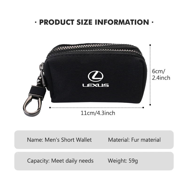 Автомобильный кошелек держатель для кредитных карт портативный на молнии Lexus UX250h