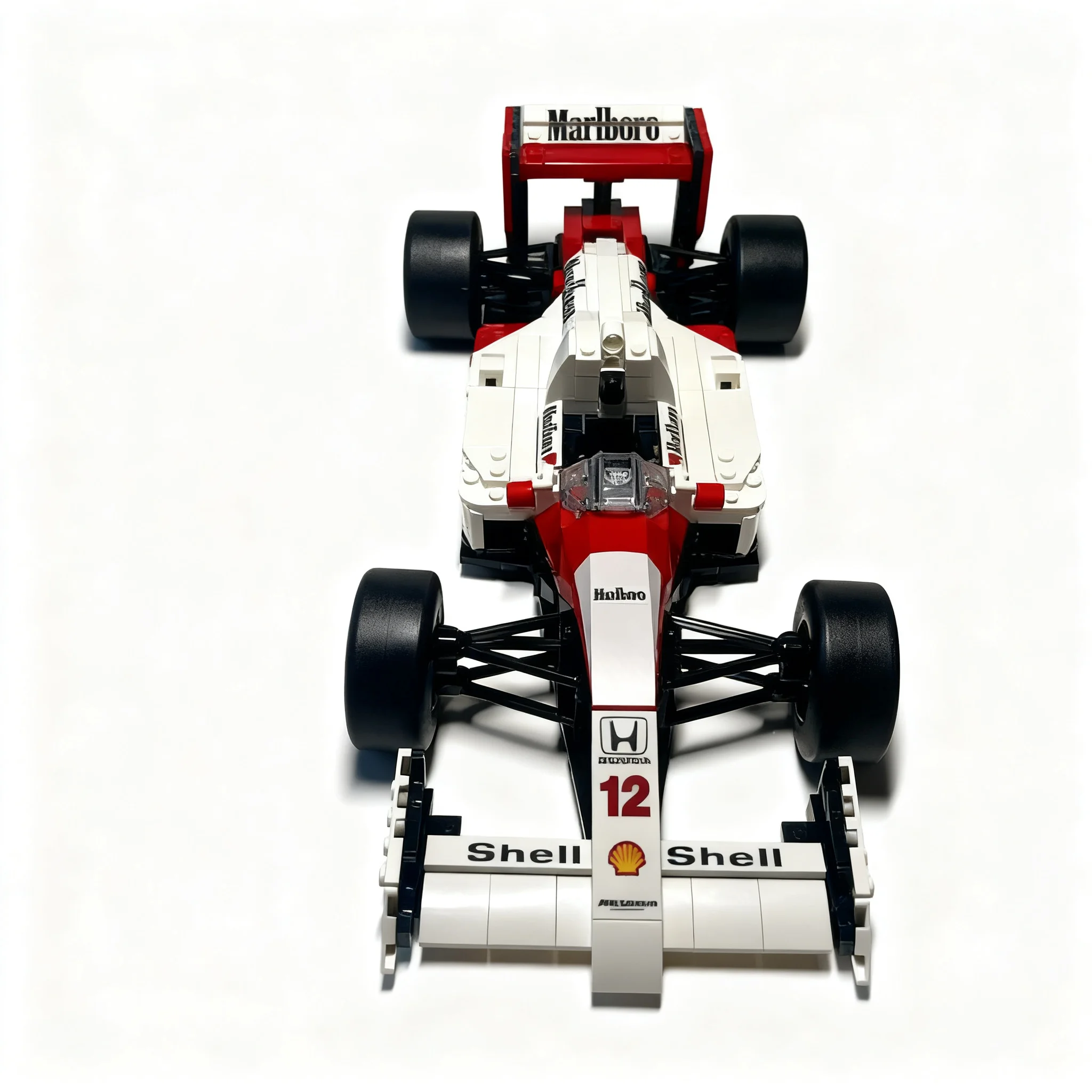 Фото 609 деталей MOC Icons F1 McLarened Hondaed MP4 4 Set10330, небольшой набор для модернизации, 22 детали, модель из строительных блоков, рождественский подарок, игрушка на день рождения. №1