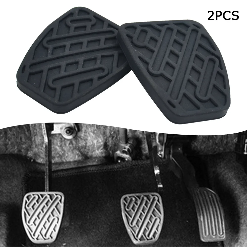 

2Pcs Black Rubber Brake & Clutch Pedal Pad Covers 46531JD00A Fit For Nissan Qashqai 2007 2008 2009 2010 2011 2012-2016