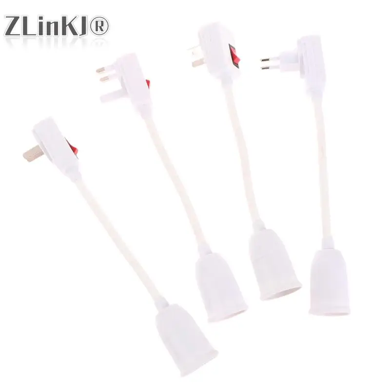 Нержавеющая сталь Ulife E27 патрон лампы держатель лампы стандартный адаптер с переключателем вкл/выкл гибкий удлинитель