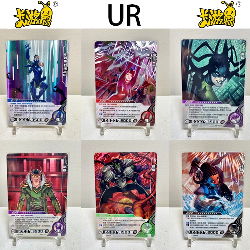 

KAYOU Genuine Marvel Hero Duel UR Cards Competitive Version 5th Loki Rhino Thanos Miles Morales Doctor Octopus Collection Cards