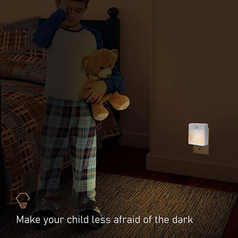 

Motion Sensor LED Night Light EU Plug 220V Dimming Sleep Lights for Home Bedroom Corridor Lighting Staircase Bedside Lamp