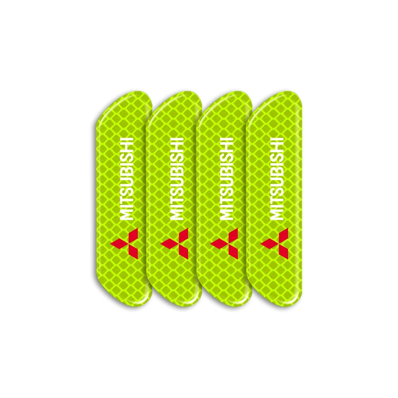 

4 шт. наклейка на дверь автомобиля, предупреждение о безопасности, светоотражающий знак для Mitsubishi Pajero Outlander XL Montero Lancer Triton l200 Galant