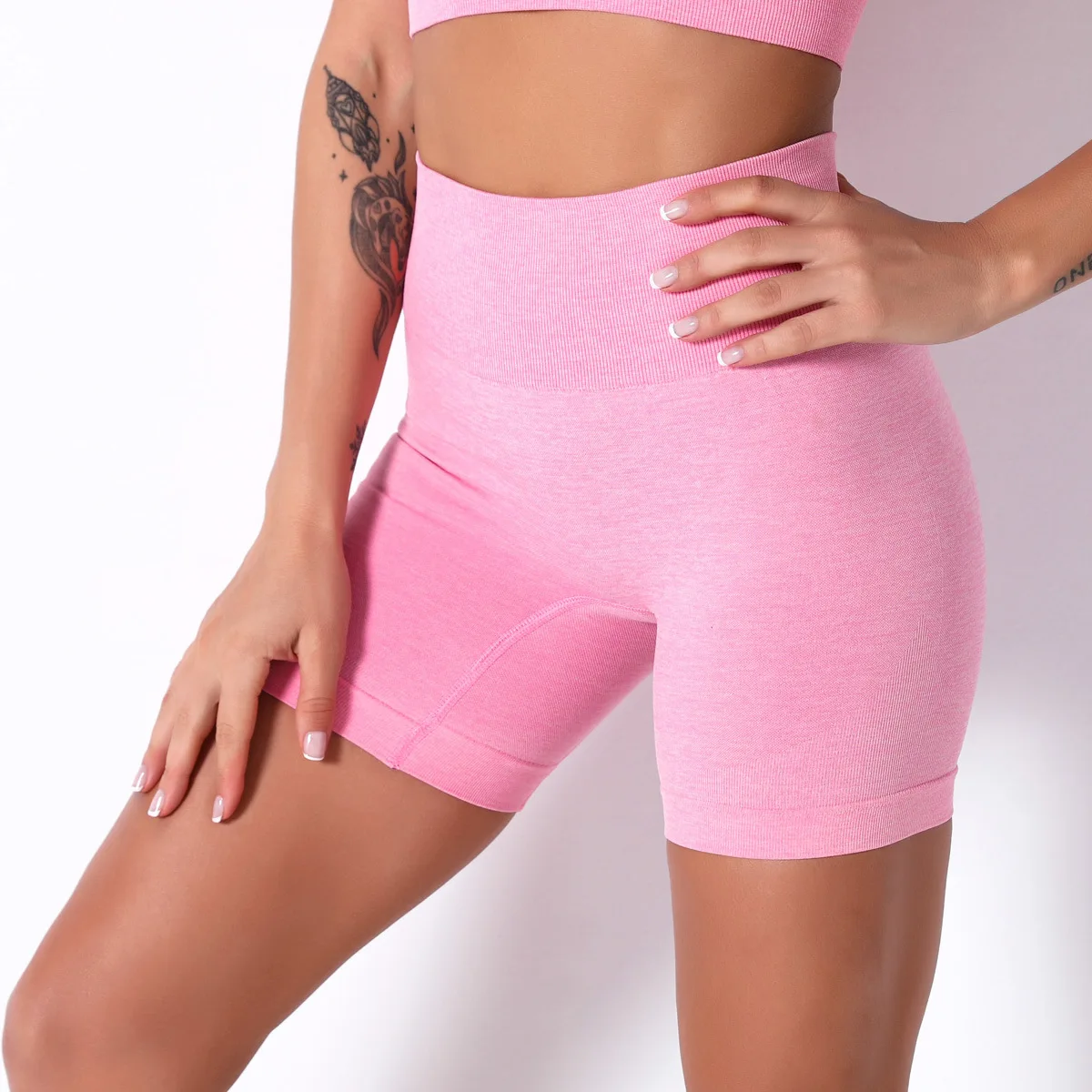 Woman Sexy Open Crotch Leggings Tight Couple Outdoor Sex Pants Crotchless Booty Lifter Shorts Hidden Zipper Club Dancewear Set