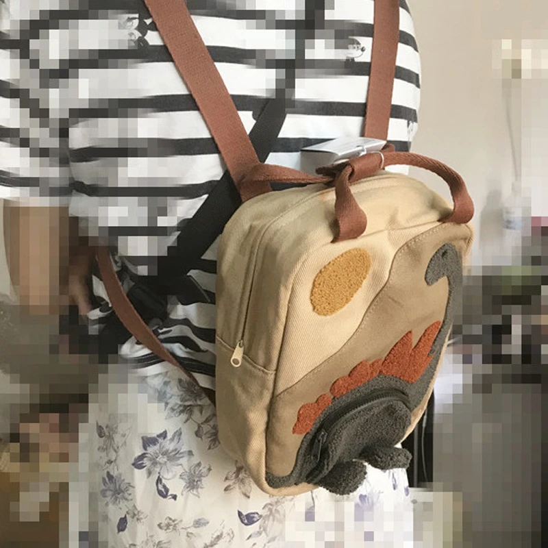 Anime Dinosaur Small Women Backpack School Bag Female Kawaii Back Pack Cute For Girls Children Kids Child Schoolbag Kindergarten