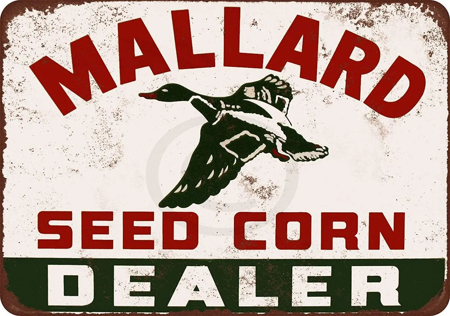 

1964 Mallard Seed Corn Dealer Look Retro Metal Tin Sign Plaque Poster Wall Decor Art Shabby Chic Gift