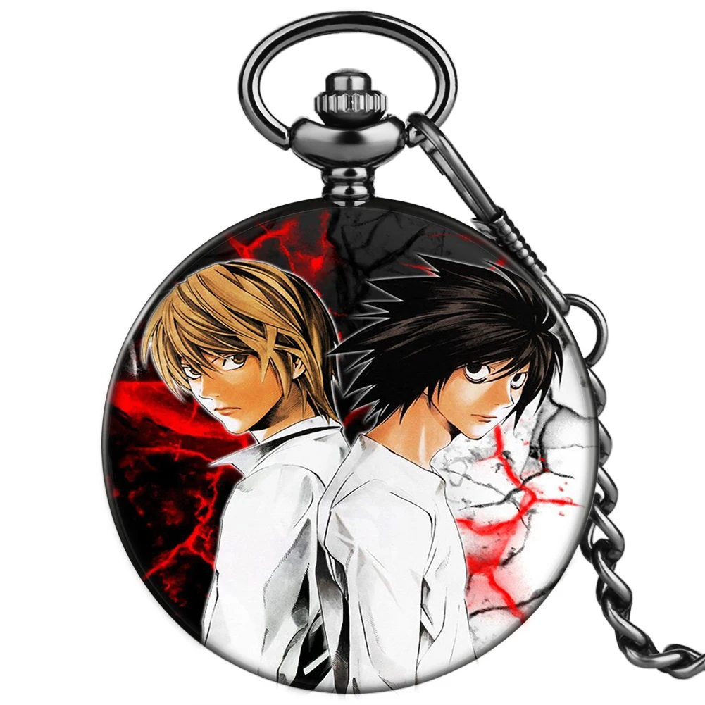 

Customized Childhood Animation Character Theme Patterns Fashion Men Women Quartz Pocket Watches with Thick Chain Unisex Watches