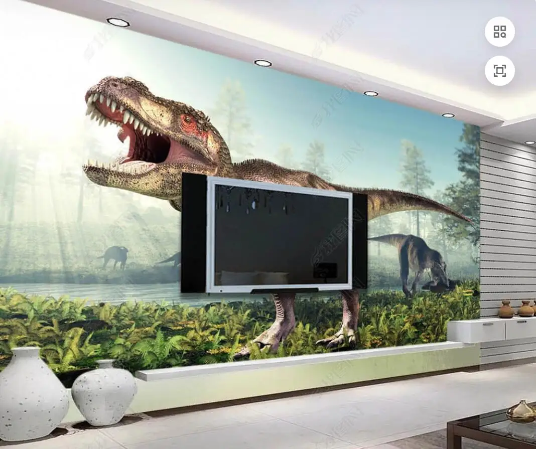 

Настенные 3d фотообои на заказ, крутые старинные динозавры, живопись, гостиная, домашний декор, обои для стен, 3d на стену