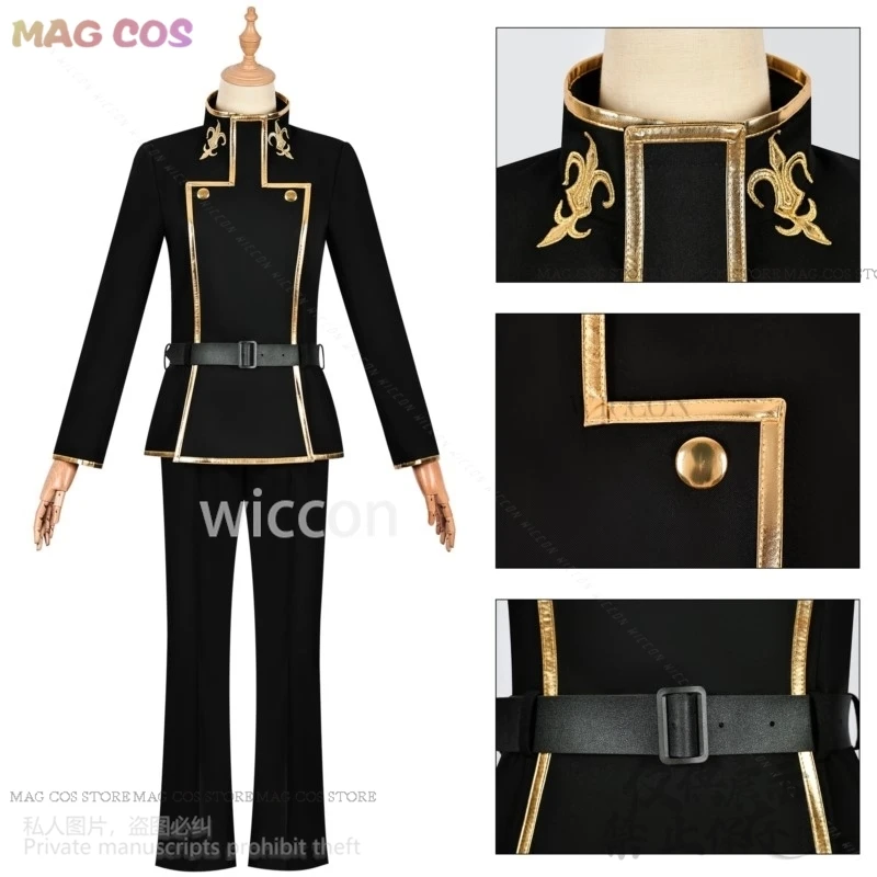 Аниме Codee Geasss Косплей Лелуш Лемерже Костюм DK Школьная форма Парики для Хэллоуина