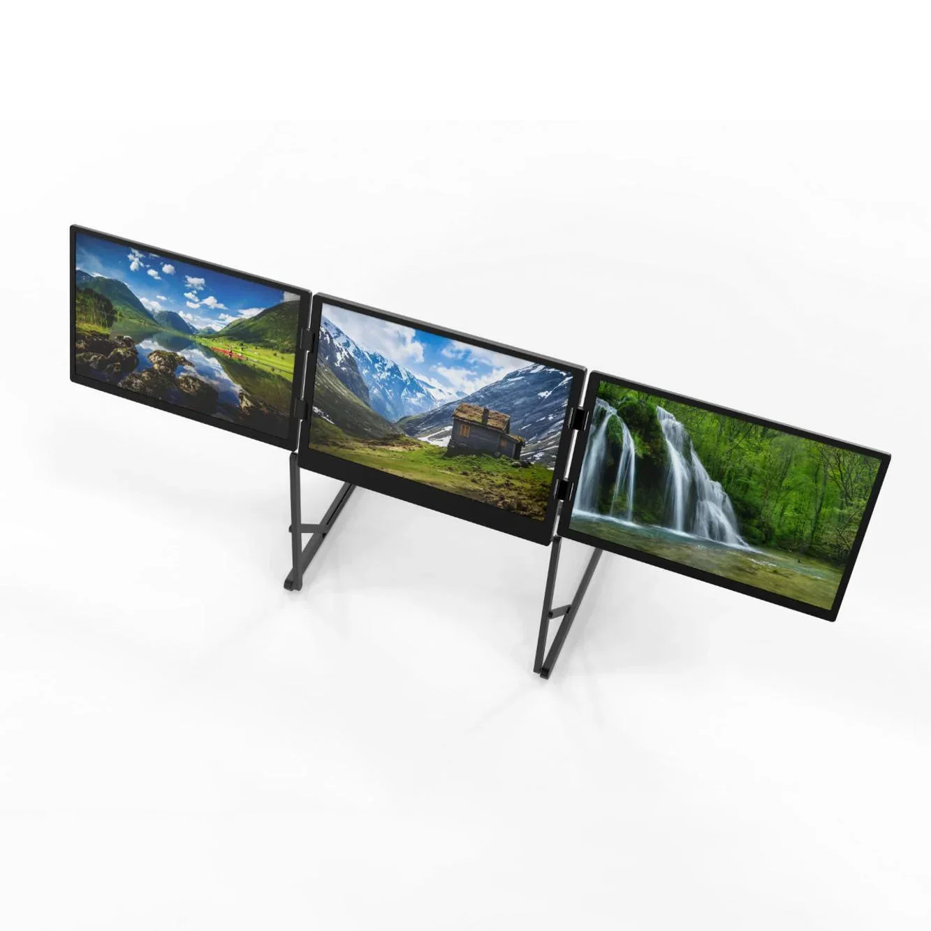 Фото Монитор Triple Screen TriCreate Lite 14-дюймовый четырехэкранный удлинитель IPS Type-C Соединение Складные Moniteurs De Jeu №3
