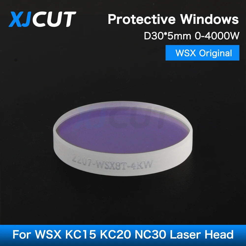 XJCUT 10 шт./лот оригинальные WSX защитные окна/линзы 30x5 4 кВт оптические линзы для