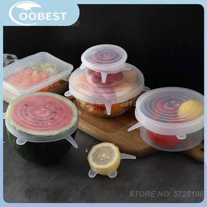 

Fresh-keeping Lids Silicone Dust-proof Fresh Cover Non-toxic Tasteless Leak-proof Fresh-keeping Film Stretch Bowl Cover Sealing