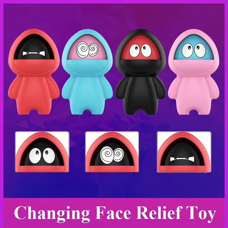 Фиджет-игрушки кукла для смены лица Офисная игрушка снятия стресса игрушки детей