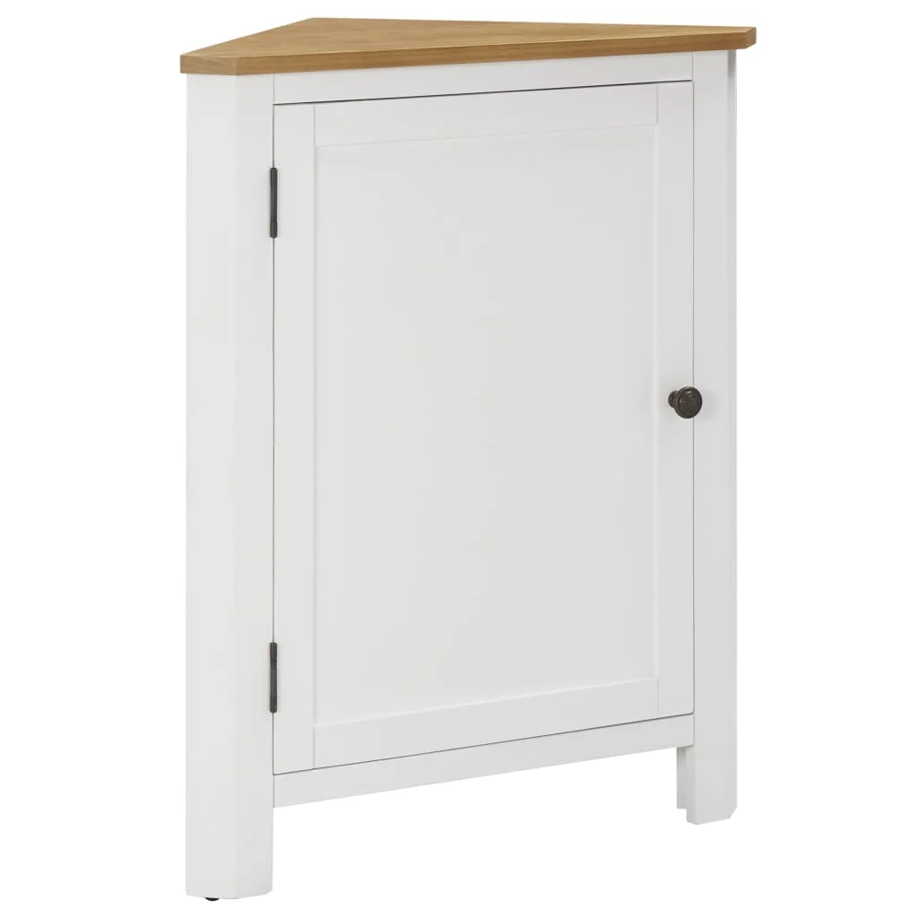 Office Cabinet, Solid Oak Wood Storage Cabinet, Office Furntain White 59x36x80 cm