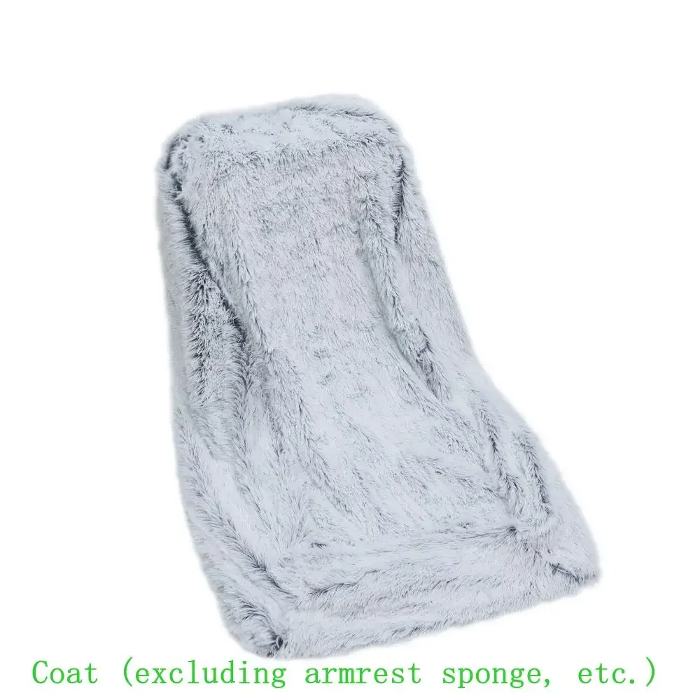 Зимний досуг плюшевый теплый ленивый домик для собак овальная кровать губка