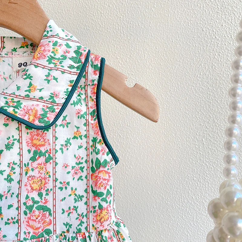 Платья принцессы LOVE DD &amp MM для девочек лето 2022 детское милое Цветочное платье без