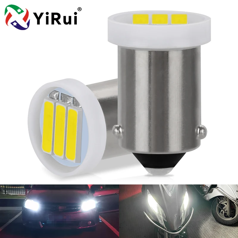 

YiRui New Car LED 12V Reading Light BA9S 7020 3SMD Super Bright Instrument Light License Light