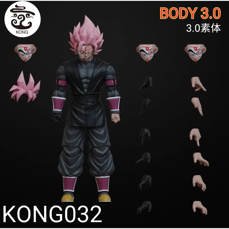 Фото Доставка в течение 24 часов: Фигурка Kong Model (Beast Deities) Dragon Ball SHF Black Goku / Zamasu / Xicor 1/12, коллекционная игрушка, подарок. №4
