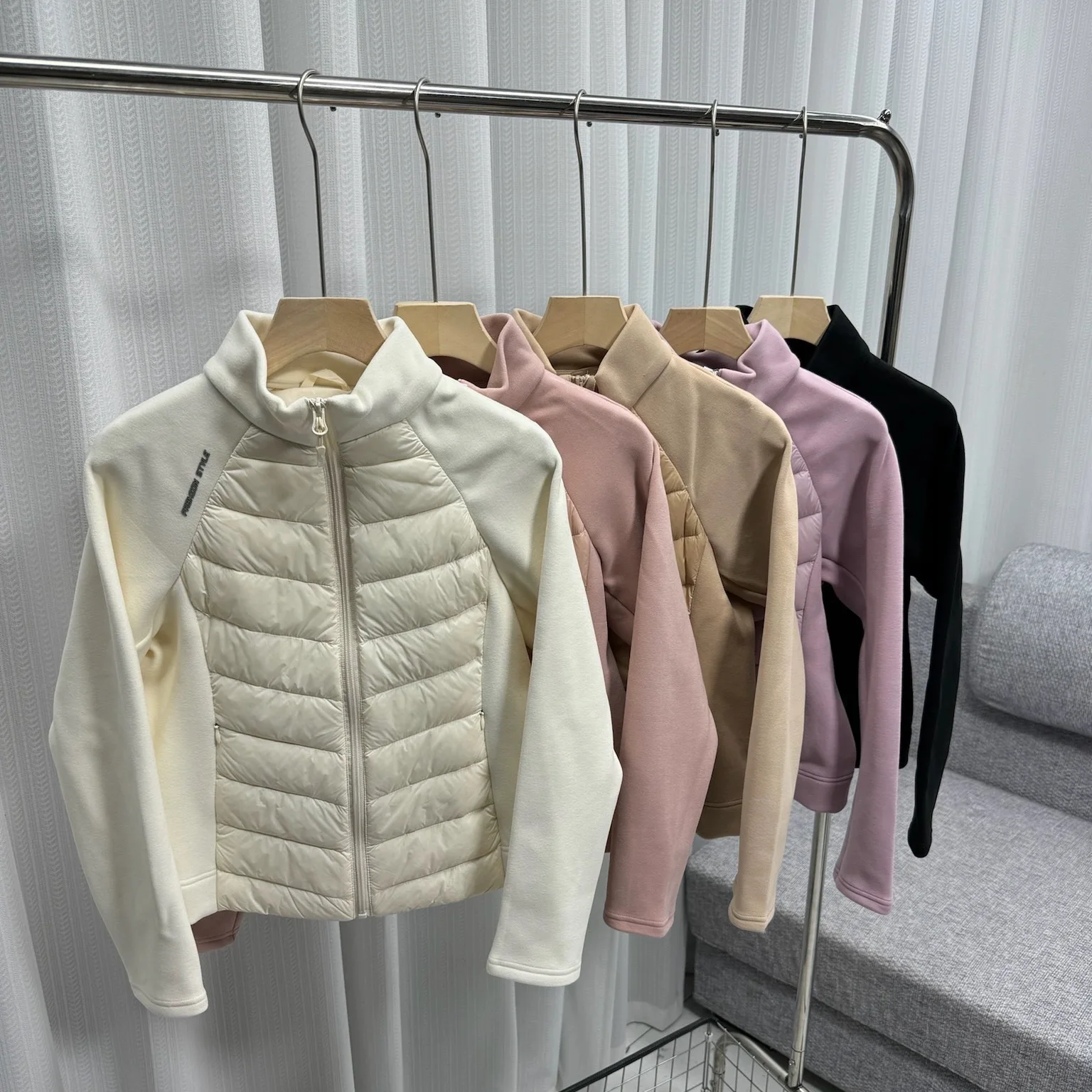 Lu Order! National Standard 90 White Duck Down Yoga Sports Fitness Liner Stand Collar Down jacket Casual Warm Outerwear