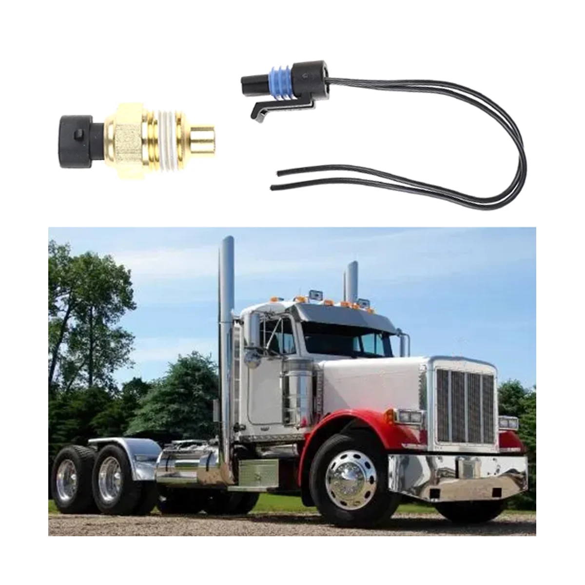 5055401 Q21-1002 датчик отправки температуры с вилкой для Kenworth T600 T660 T800 Q211002 379-505