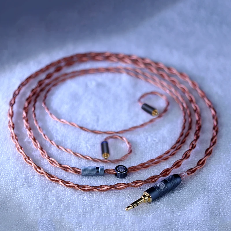 Кабель Hi-Fi для наушников HAKUGEI Rice litz 6N OCC nomocrystalline copper 3,5 2,5 4,4 MMCX 0,78 QDC (art.: 3920bf533f660) - 3920bf533f660