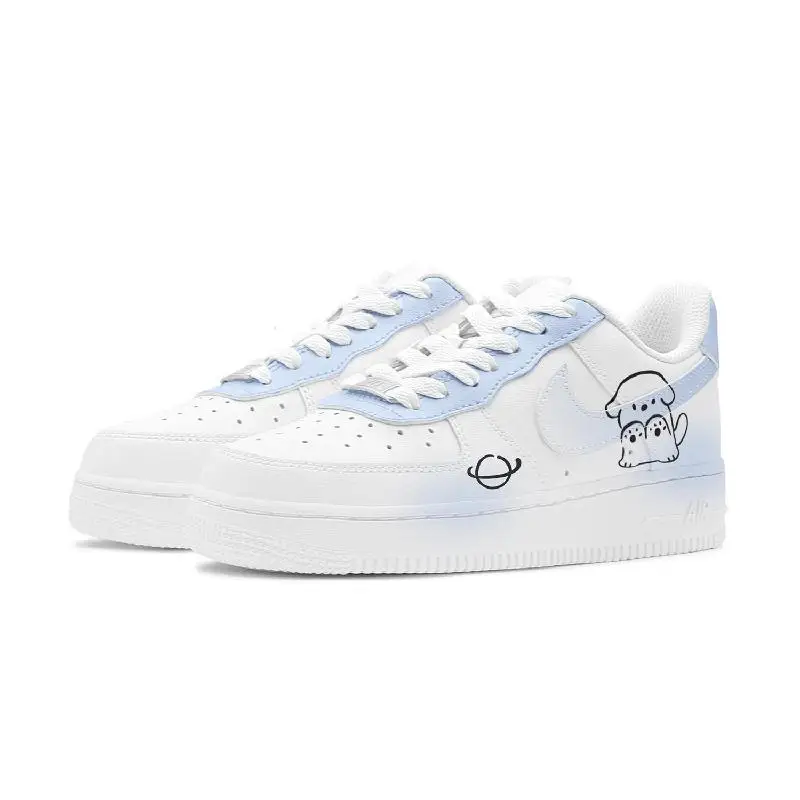 【Настроить】Nike Air Force 1 Обувь для скейтбординга Женские кроссовки DH2920-111