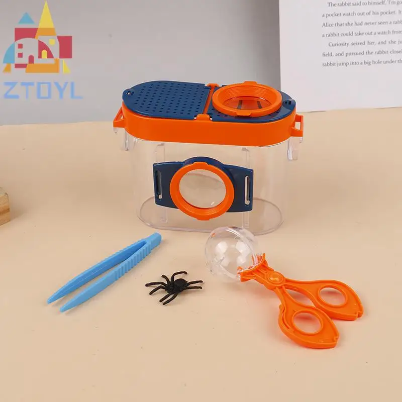 

New 1 set Bug Viewer Insect Magnifier Observer Kit Box Kid Learning Development Toys