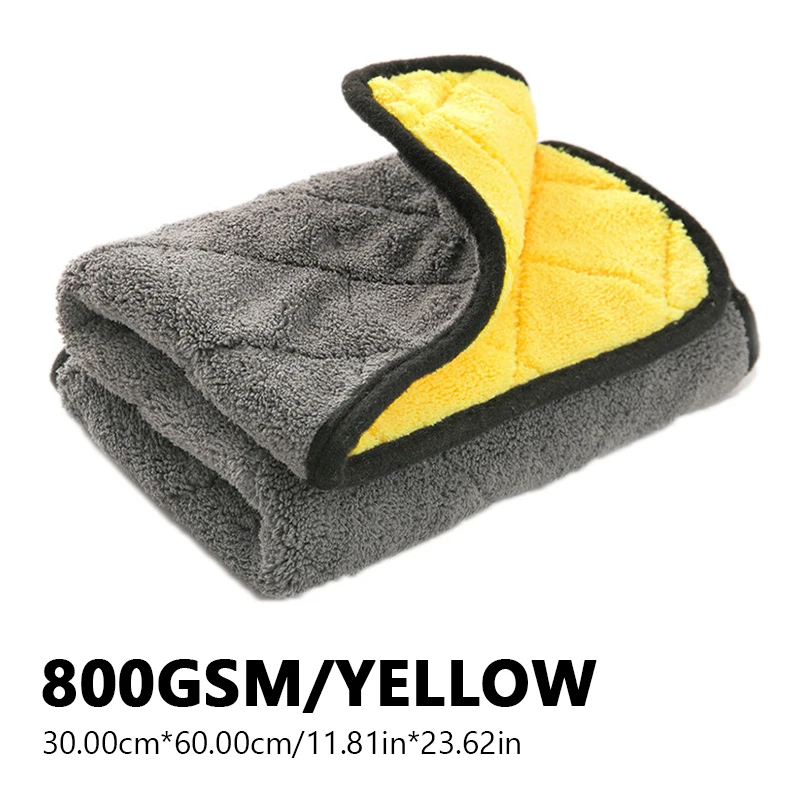 

Чистящее Полотенце Из Микрофибры SEAMETAL, 800GSM, Ультрамягкое Полотенце Для Мытья Автомобиля, Ткань Для Сушки