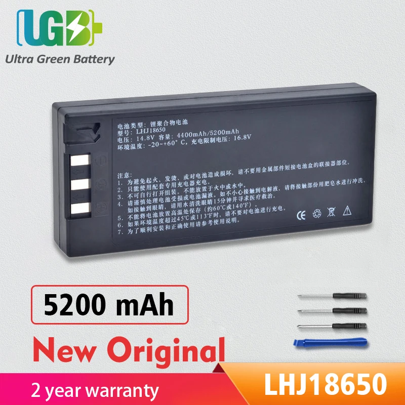 

UGB New Original LHJ18650 Battery For COMEN JHOTA18650 HYLB-1010 C50 C60 8000D ECG battery