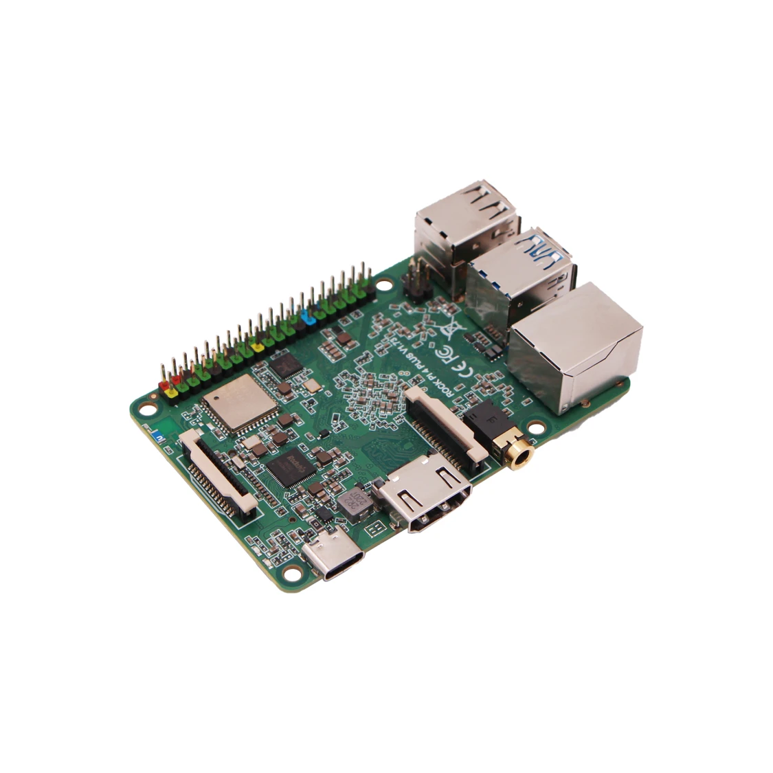 Фото AvaCoreRadxa ROCK 4B Plus OP1 RK3399 6-ядерный одноплатный компьютер 4K с PCIe 2.1, двойным Wi-Fi и 5-гигабитным Ethernet в металлическом корпусе №4